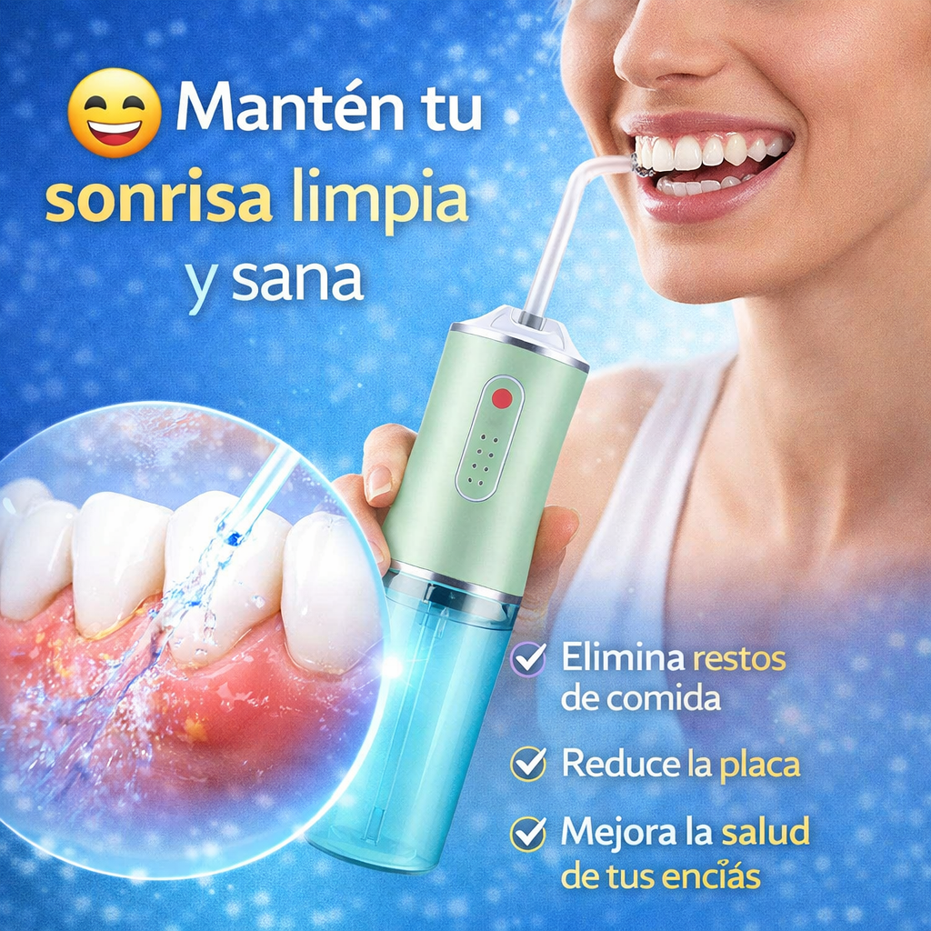 ¡DIENTES LIMPIOS EN SEGUNDOS!