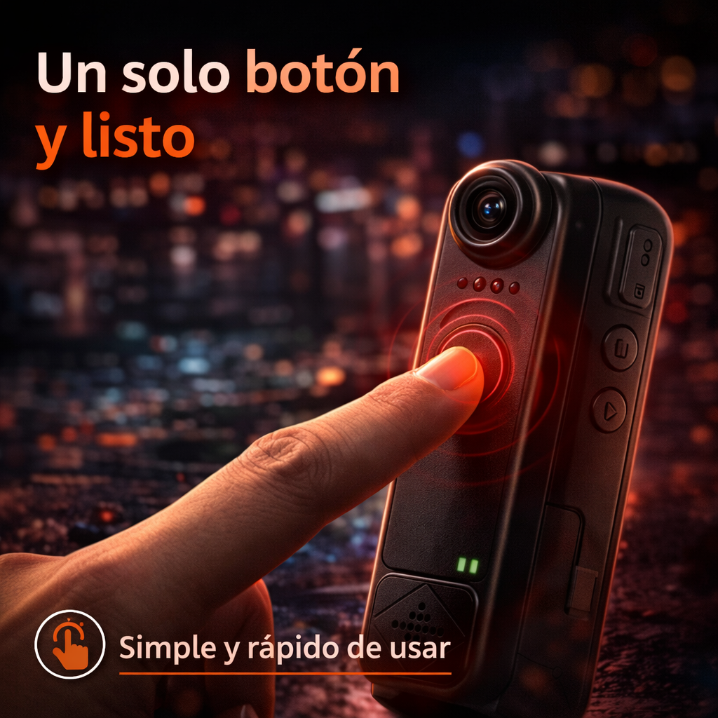 📹 Mini Cámara Corporal 1080P – Tu Testigo Silencioso en Cualquier Situación